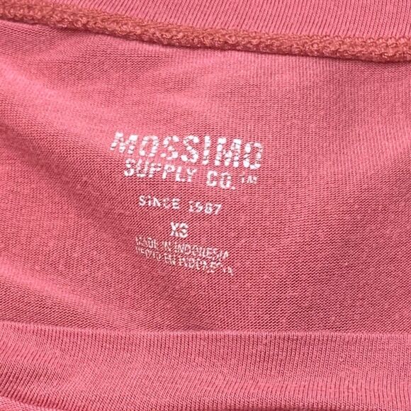 Mossimo Supply Co. Peplum Short Sleeve Tee Pink Coral Size Extra Small XS - Picture 4 of 5
